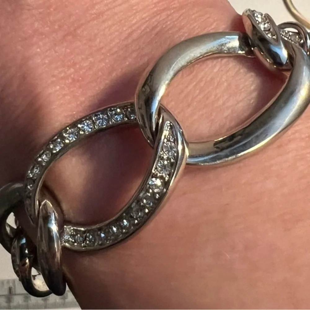 Premier Designs REGAL Clear CZ Circle Link 7